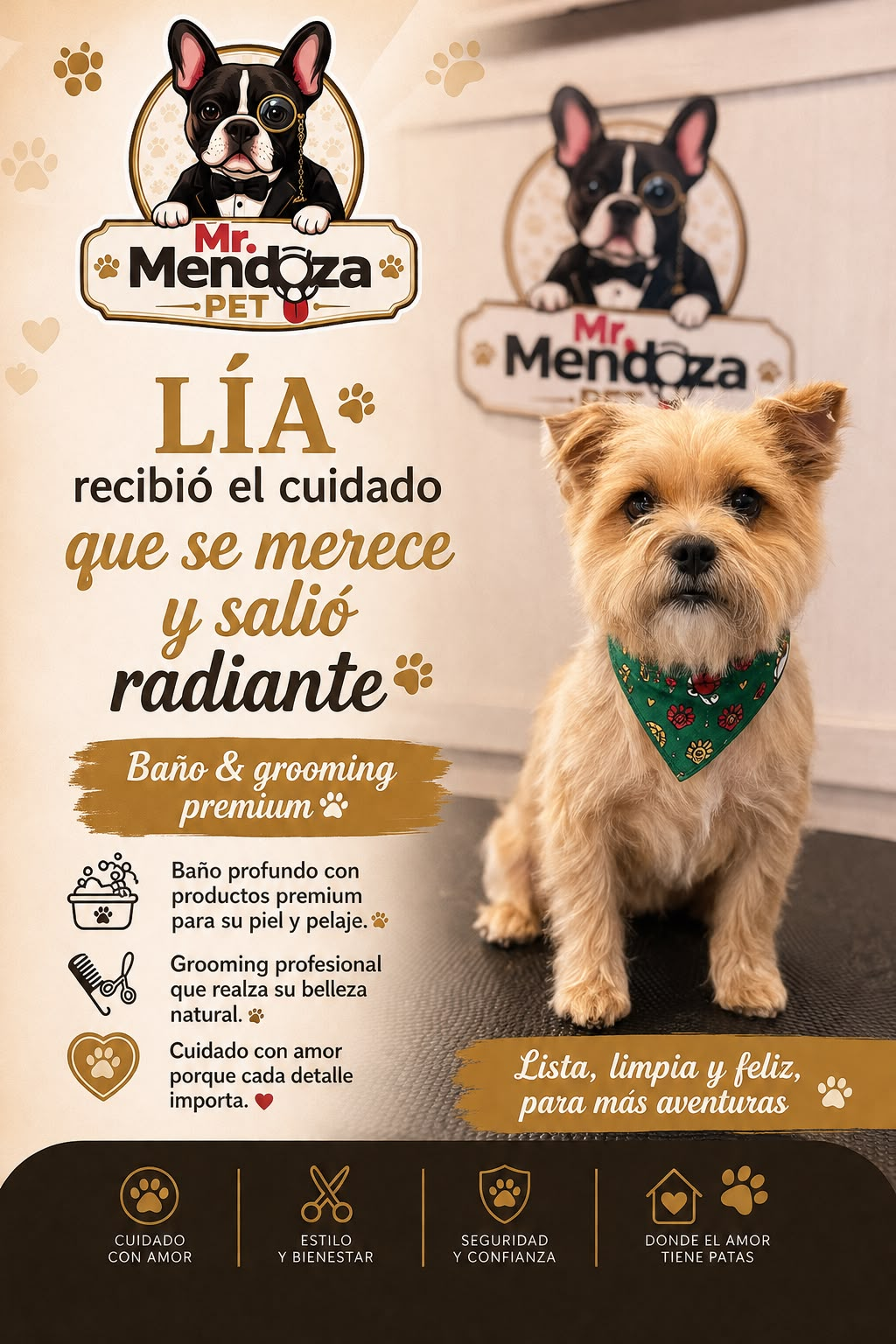Lía en el Muro de la Fama