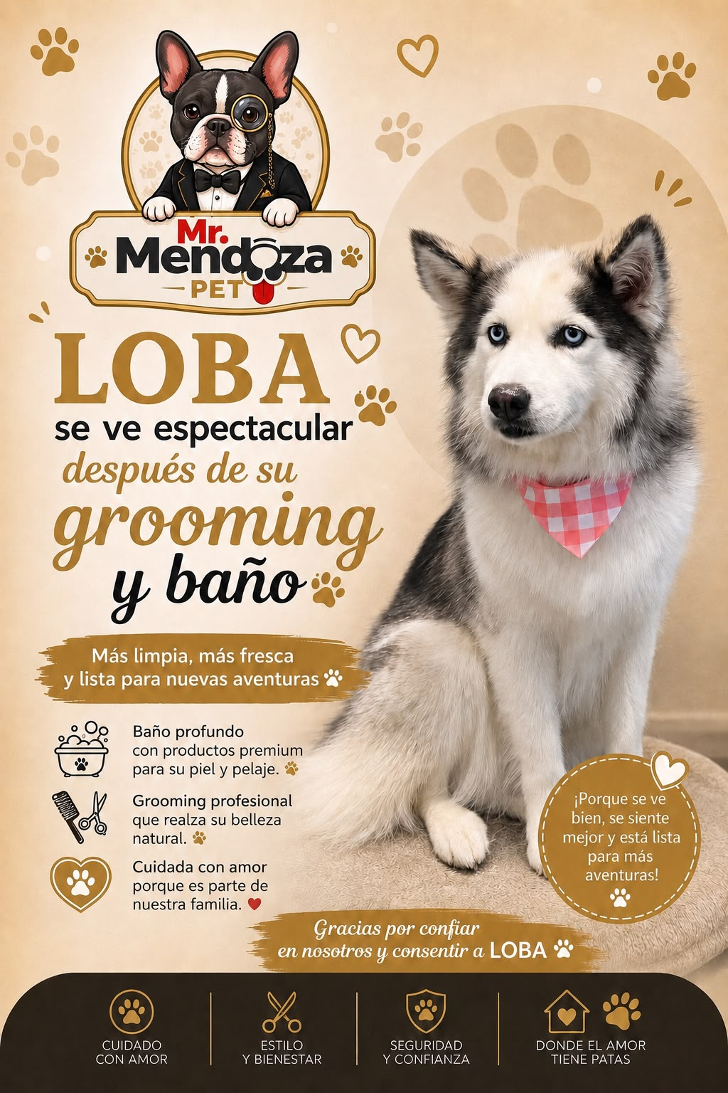 Loba en el Muro de la Fama
